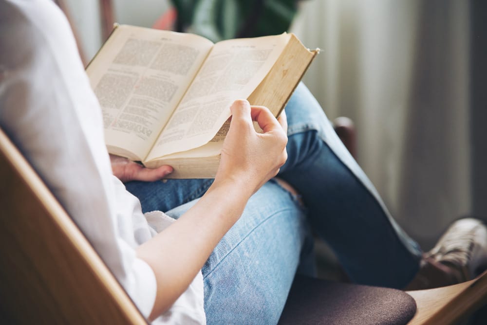 Boek lezen is ontspanning